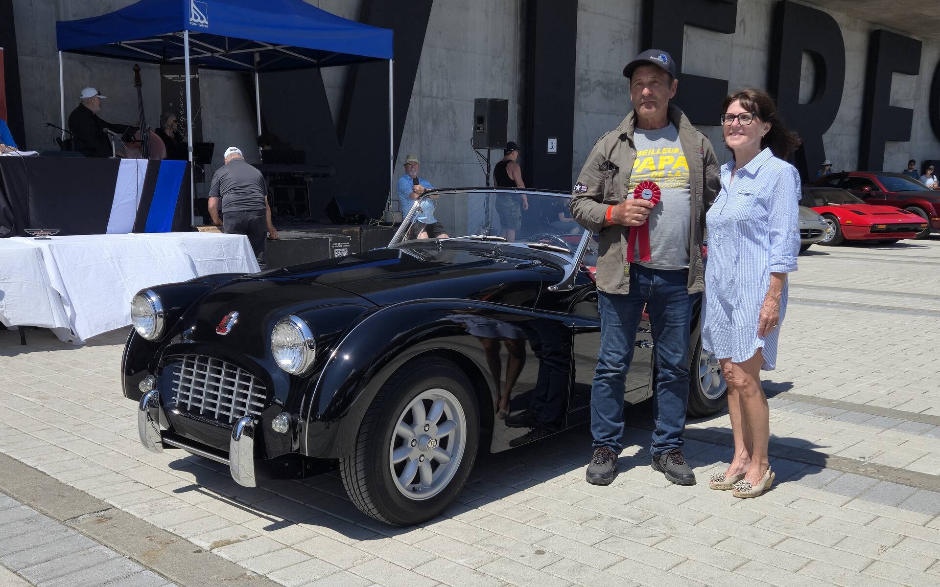 <p>La Triumph TR3 1957 de Lionel Darveau</p>