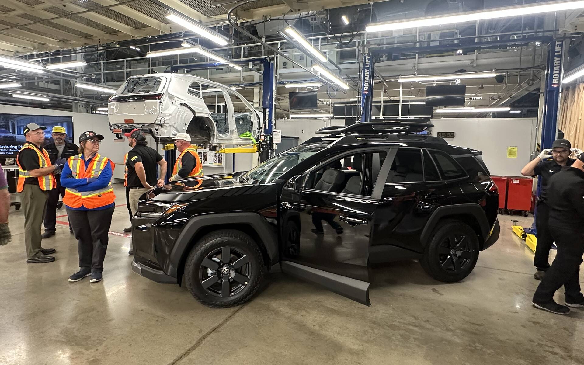 <p>Ligne d'assemblage du Toyota RAV4 (Woodstock, Ontario)</p>