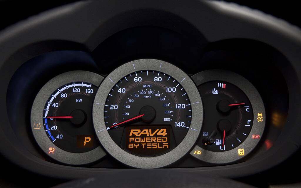 <p>Concept Toyota RAV4 EV avec groupe motopropulseur Tesla (2010)</p>