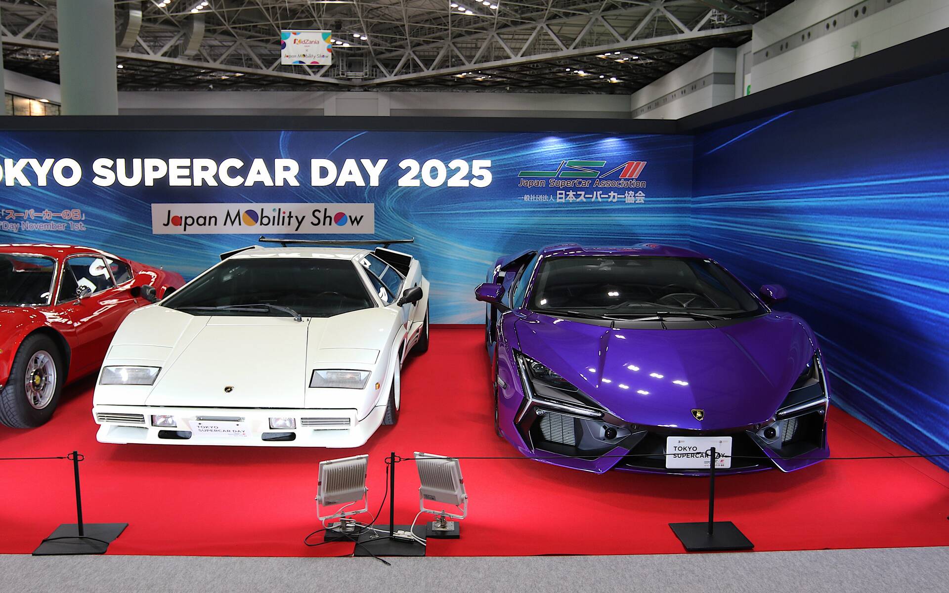 <p>Lamborghini Countach and Revuelto</p>