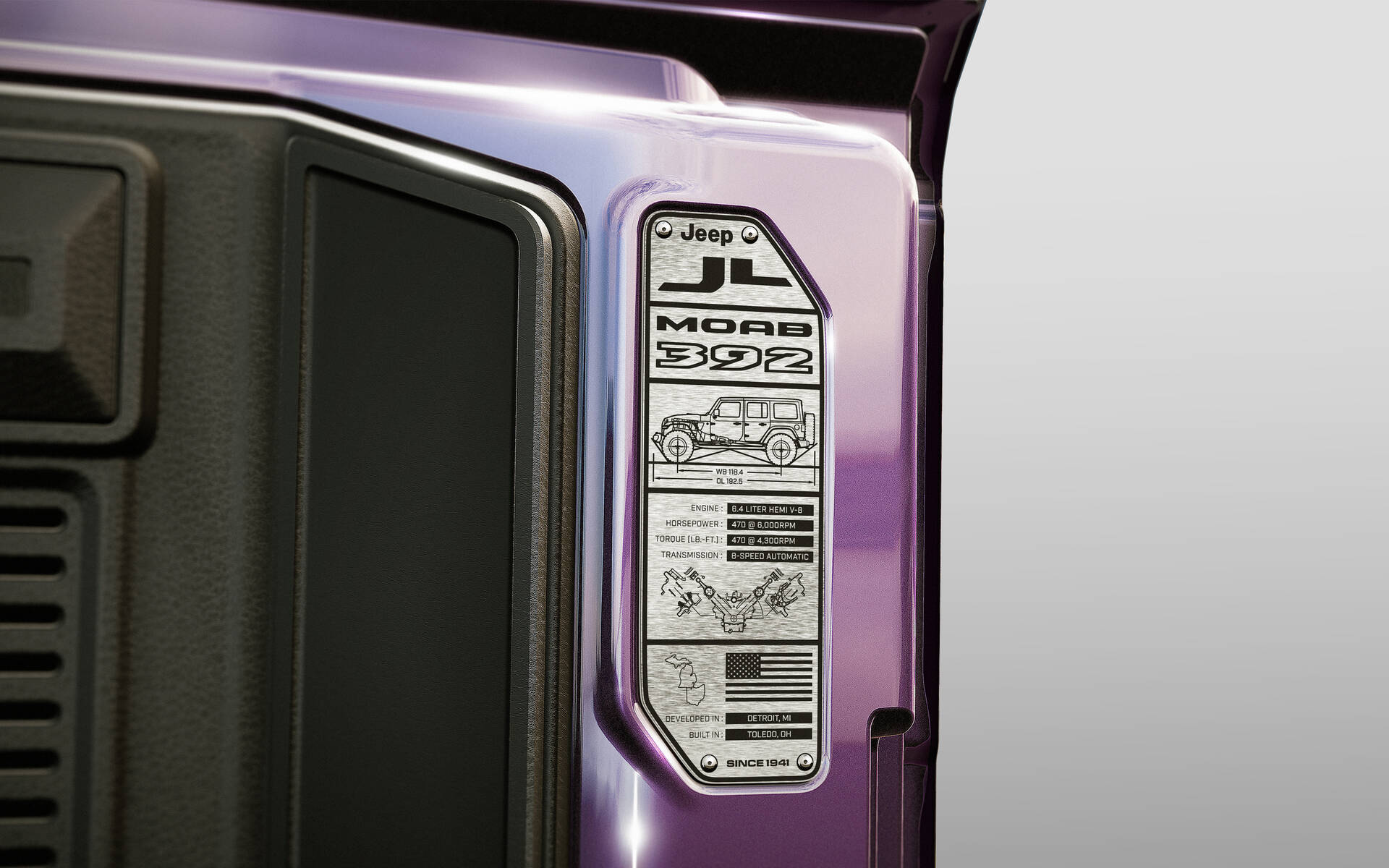 <p>Jeep Wrangler Moab 392</p>
