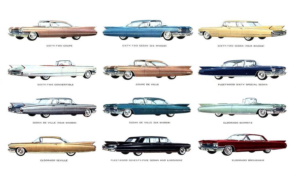 <p>Gamme Cadillac 1960</p>
